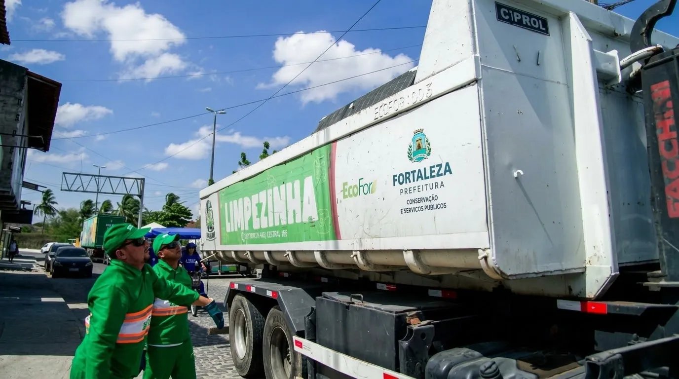 Limpezinha terá rota por 120 trechos de Fortaleza entre 21 e 26 de setembro